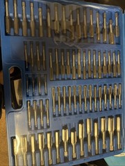 ABN 110 Piece Large Tap and Die Set Metric Bolt and Pipe Rethreading Tool Kit