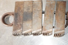 Set of 5: NYE 3-inch (3&Prime;) LEFT-HAND &ldquo;L&rdquo; Pipe Threading Die Cutting Inserts