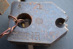 Heavy Cast Iron & Steel Vintage Reed Mfg. Co. & Armstrong Pipe Threading Tool