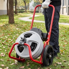 Uimoso 75 FT x 3/8 Inch Manual Sewer Snake Drain Cleaning Machine