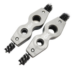 NEW Set of 2 Brushes HDX 4-in-1 Fitting Brush Hard Tempered High Carbon Steel