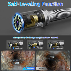 165FT Sewer Camera with 512Hz Transmitter, DVR, Mic, 9mm Cable & 16GB Card