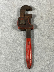 Vintage Ridgid Ridge Improved Stillson 8&Prime; Pipe Wrench Steel Forged Made in USA