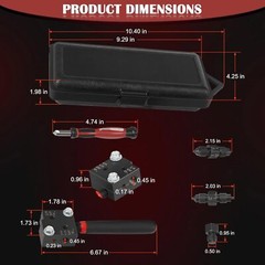 Single/Double Flaring Tool Kit 33260 for 3/16&Prime; and 1/4&Prime; Tubing on Most Vehicles