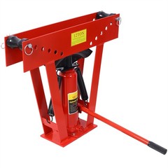 Hydraulic Pipe Bender 12 Ton Tube Bender w/6 Dies Adjustable Rollers 90&deg;-180&deg;