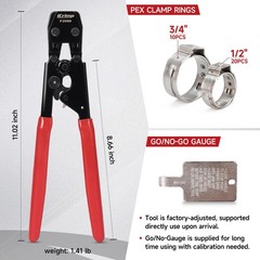 iCrimp PEX Pipe Clamp Cinch Tool Crimping Tool Crimper for Stainless Steel Cl&hellip;