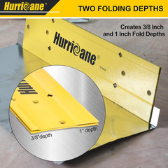 12 Inch Sheet Metal Folding Tool, Professional HVAC Bending Tool with 3/8&Prime; & 1&Prime;