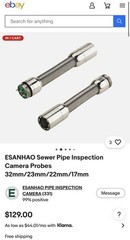 Pipe Inspection Camera 512hz Drain Sewer Camera Self Leveling with Locator 50 m
