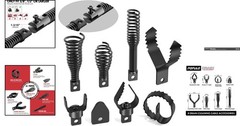 Professional 8-Piece Drain Snake Attachments &ndash; Heavy-Duty & Rust Resistant