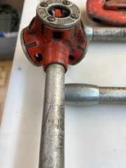 Ridgid No. 30-A 3-Way Pipe Threader 1/2&Prime; x 3/4&Prime; x 3/8&Prime; + NYE Cutter&Chicago Ream