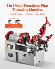 VEVOR Electric Pipe Threader Machine 750W 28RPM Cutter for 1/2&Prime; to 2&Prime; Pipes