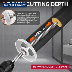 Inside Pipe Cutter for PVC Pipe Cutter Tool Set with 7 inch Scale FAST SHIP