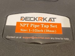 1-1/2 In. Deckrkat NPT Pipe Tap 38mm