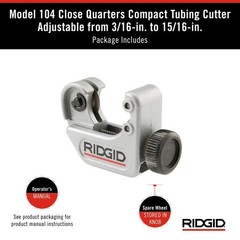 RIDGID 3/16 in. to 15/16 in. Multi-Use Copper, Aluminum, Brass, Plastic Cutter