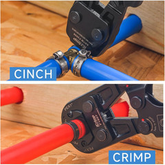 Icrimp PEX Crimping Tool Set for Copper Crimp Ring and PEX Cinch Clamp, Crimping