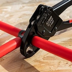 Combo Angle Head Pex Pipe Plumbing Crimping Tool for Copper Crimp Jaw Sets 1/2&Prime;