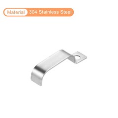 20Pcs Pipe Strap, 304 Stainless Steel Pipe Support Strap Fit for 1-3/16in(30mm)