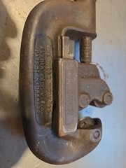 Vintage Rigid No. 1 Heavy Duty No. 1 & 2 Pipe Cutter Tool 1/8&Prime; To 1 1/4&Prime;