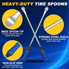 14.5&Prime; Tire Spoon Kit 26PCS Tire Changing Tool for Motorcycle Dirt Bike Lawn
