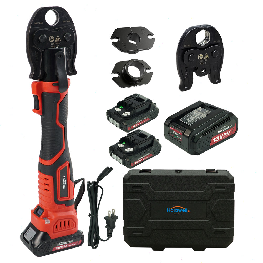 ASTM F1807 18V Electric Pipe Crimping Tool for 1/2&Prime; 3/4&Prime; 1&Prime;PEX Pipe Copper Rings