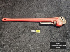 Proto 848HD Heavy-Duty Pipe Wrench, 6 in Opening, 48 in OAL Floating Hook Jaw