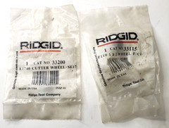 ASSORTED RIDGID CUTTER WHEEL 33200 E-1740 & PIPE CUTTER 33115 F-119 LOT OF 2