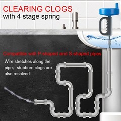 Drain Clog (5pcs)＆Drain Auger 16 FT (1pcs)＆Drain Snake Hair (1pcs),Plumbing S&hellip;