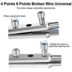 2pcs Broken Pipe & Stripped Screw Extractor Set 1/2&Prime; 3/4&Prime; Faucet Remover Tool