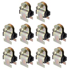 10 Pcs Rubber Cushion Strut Clamps, 1/2&Prime; OD Carbon Steel Pipe Strut Clamp