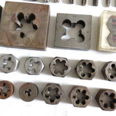 Large Lot of 117 Vintage Tap Die Pipe Threader Machinist Threading Tools