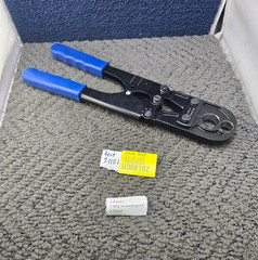 F1807 Dual-Size Combo Jaw PEX Crimp Tool 13&Prime; Length For 1/2&Prime; and 3/4&Prime; PEX Pipes
