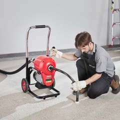 VEVOR Drain Cleaner Machine 120FT x 6/5&Prime; 1100W Sectional Snake Auger Manual Feed
