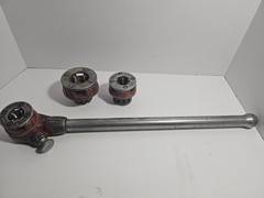 Ridgid Die Ratchet Head OO-R with 1&Prime; .75&Prime; .5&Prime; Heads Tested Working