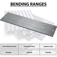 12 Inch Folding Tool Steel Metal Bending Tool Sheet Metal Bender for HVAC Ben&hellip;