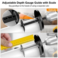 Inside Pipe Cutter for PVC Pipe, Cutter Tool Set with scale Adjustable Depth Gau