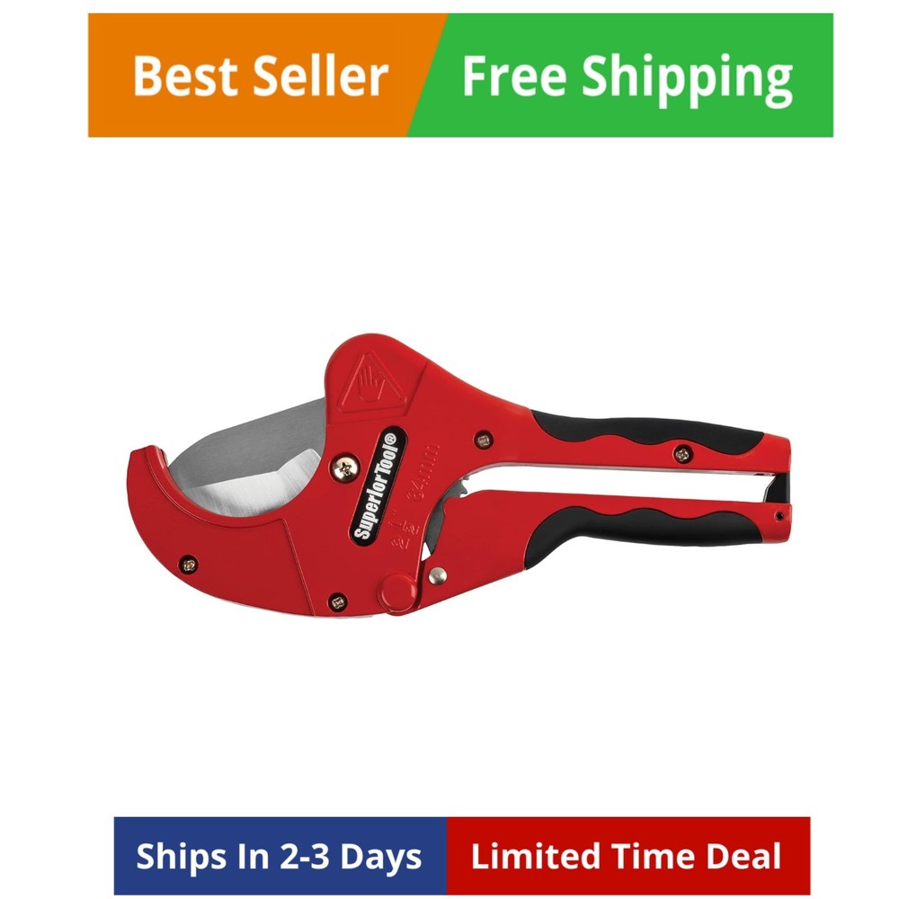 37116 One-handed 2&rdquo; PVC Ratcheting Cutter