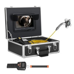 165ft Drain Camera: 512Hz Locator, IP68, 36x Zoom, 12 LED Lights