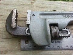 WESTWARD 3MA10A 10&Prime; Straight Aluminum Pipe Wrench,