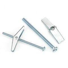 1/8 Inch, 3/16 Inch, 1/4 Inch Toggle Bolt and Wing Nut for Hanging Heavy Item&hellip;