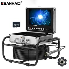 23mm Drain Sewer Camera Pipe Inspection Camera DVR 16GB 9&rdquo; Monitor 50M Cable