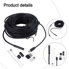 Plumber Pipe Inspection Camera Endoscope Waterproof Sewer Drain Cleaner HOOK