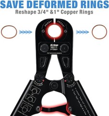 iCrimp F1807 PEX Crimper Kit &ndash; Quick Change Jaws for 3/8&rdquo; to 1&rdquo; Tubing