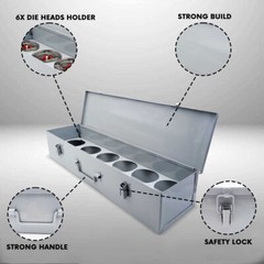 Staten Tools 38625 Metal Carrying Case fits RIDGID&reg; 12-R Die Heads 12R Ratchet a