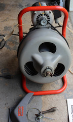 Ridgid K375, 1/3HP./115V Drum Drain Cleaning Machine w/C-32 Cable(75&prime;)