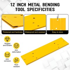 12 Inch Sheet Metal Bender, Sheet Metal Folding Tool for Duct Bending, Metal &hellip;