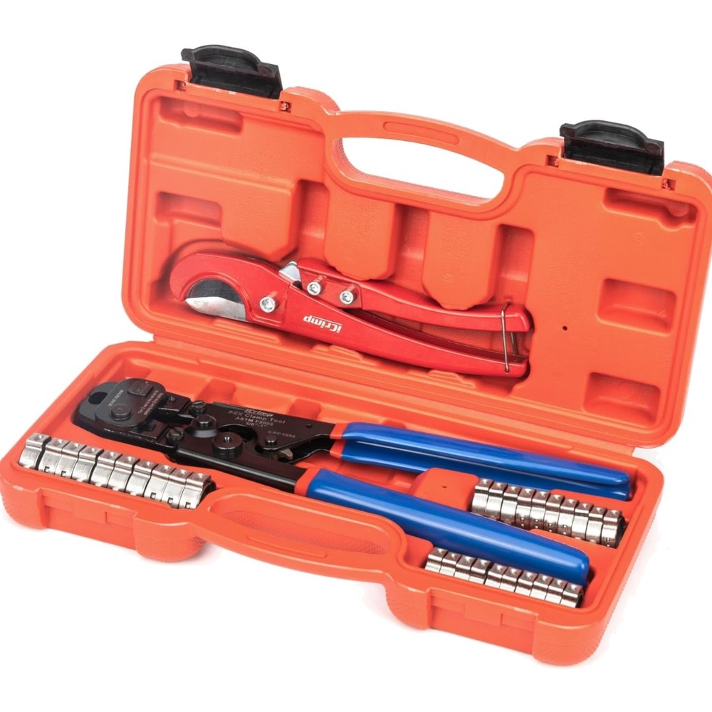 PEX Clamp Tool Kit for 3/8-in, 1/2-in, 3/4-in, 1-in PEX Clamp Cinch & Removal&hellip;