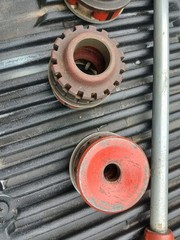 Ridgid 00-R Pipe Threader Die Set 1/2 to 2 Inch Pipe Cutter Great Shape #2