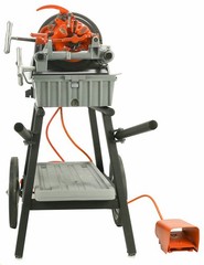 Reconditioned RIDGID&reg; 1822-I Auto Chuck Pipe Threader with 815A Dies New Cart