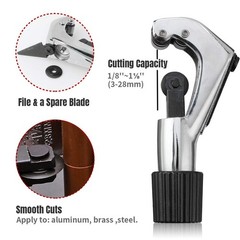 45 Degrees Single Flaring Tool & Swaging Tool Kit for HVAC Tubing