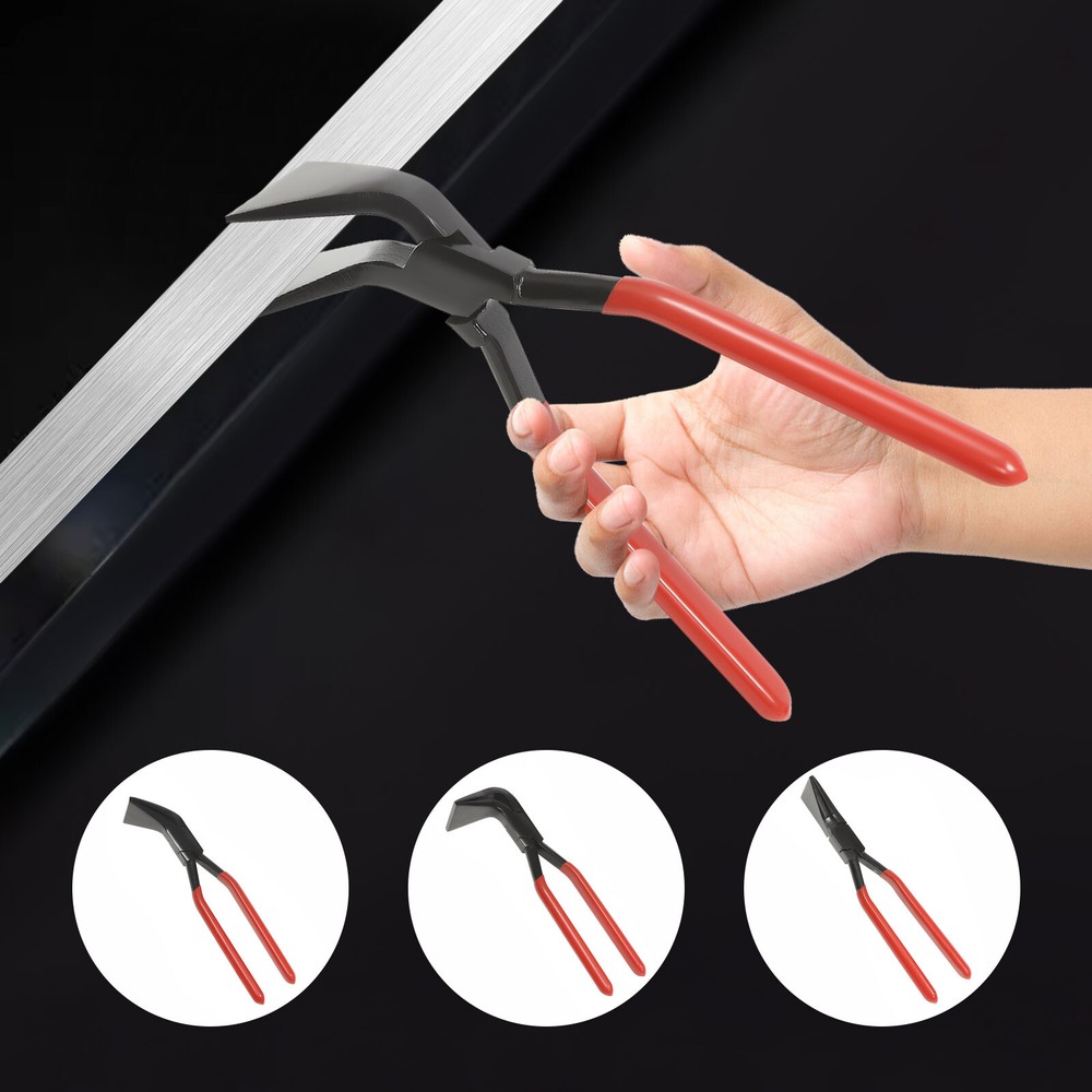 3-Piece Sheet Straight Bending Plier Hand Seamers Sheet Metal Tool 45&deg; & 90&deg;